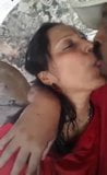 Mature couple kissing outdoor snapshot 4