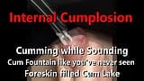 POV Exclusive Internal Cumplosion while sounding 9mm Fluid Cum Fountain w Live Audio snapshot 1