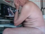 Grandpa cums while watching porn snapshot 14