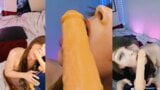 Sucking And Fucking A Squirting Dildo Messy Fun snapshot 2