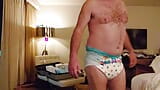 Massive butt plug in diaper for Daddy snapshot 2