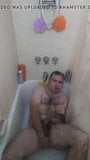 NerdyBiBear - shower dry hump and stroke snapshot 3