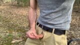 Public Park hard cock Jerk-off and Cum. Nice squirt. Verbal snapshot 14