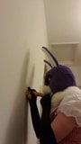 bunny mask sucking dildo snapshot 7