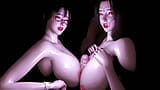 Seks bertiga dengan dua puteri cantik - Hentai 3D V137 snapshot 9