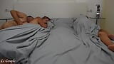 Wife's naughty girlfriend slept in our bed and she definitely enjoyed our morning sex - three real orgasms snapshot 2