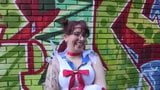 Spanish broad Eva loves picking up guys using her Sailor Moon outfit snapshot 3