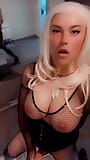 Dom Bimbo tgirl cumming snapshot 3