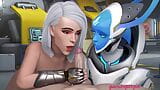 Ashe & Echo twin blowjob for a light boner snapshot 10