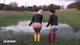 Lesbian in rubber boots snapshot 10