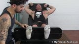 Kinky Joey tied up and tortured with tickling on bare feet snapshot 3