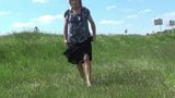 transgender travesti lingerie dldo anal outdoor road 33 snapshot 12