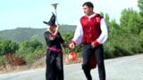 Gina içinde İspanyolca çılgın cadılar bayramı üçlü snapshot 1