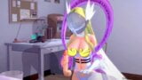 Angewomon дме і ковтає величезний вантаж. digimon хентай snapshot 4