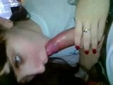 Mantan pacar yang lucu memberikan blowjob yang bagus di pov close-up snapshot 6