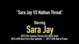 Большой черный член разрушает милфу с большой жопой Sara Jay! snapshot 1