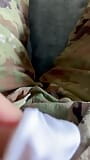 Army soldier Jerking off in my OCPs and wearing some tighty whities I am customizing for a follower! snapshot 3