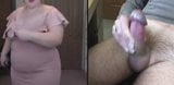 Masturbando una gran polla en madura gordita milf - webcam snapshot 9