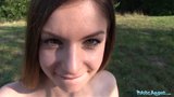 Public Agent Big natural boobs Stella Cox fucked in public snapshot 19