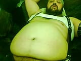 2015 vid jerk off to fat gut with leather. snapshot 8