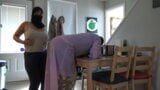 French Moroccan Lesbians Having Sex In The Kitchen snapshot 1