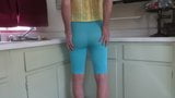 Sissy bitch in skin-tight spandex snapshot 1