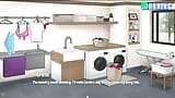 House Chores #13: Hot sex with my beautiful stepmother in the laundry room - Gameplay (HD) snapshot 1