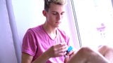 Euro Twink Felix Has a Long Teen Cock to Show You! snapshot 1