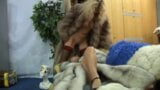 Lesbian in Fur Coat snapshot 4