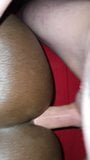 Interracial-Fick schwarzen Arsch gegen weißen Schwanz snapshot 6