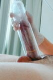 Pumping dick wearing latex medical gloves snapshot 9