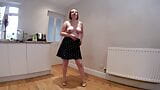Dancing topless in miniskirt snapshot 3