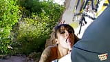 French brunette slut loves abandoned buildings, anal sex and cum in her mouth snapshot 3
