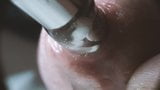 Extreme cock macro close up sounding with lube and gape snapshot 12