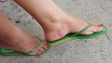 FLIPFLOPS SOFTCORE 1.1 GREEN SANDALS DANGLING snapshot 4