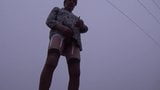 Transsexuelle avec sondage urétral transsexuelle en plein air, gode, lingerie 18 snapshot 7