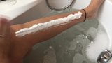 Foot Play, Leg Shaving and Dildo in Bath Tub snapshot 11