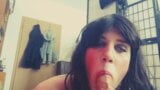 Annarios sissy big dick slut shows you her deepthroat skills snapshot 19