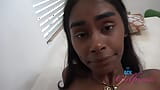 Exótica negra gata leva pau chupa pau e leva fundo e creme no pau Fae Love snapshot 12