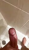 Good handjob in the shower with my big cock before going to sleep. Amateur snapshot 4