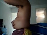 Cute Latino enjoys his new belly snapshot 6