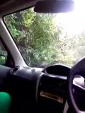 tamil big boobed aunty show her tits inside car snapshot 10