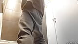 Risky masturbation in a public bathroom - Sexy guy snapshot 1