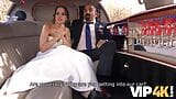 VIP4K. Bride permits husband to watch her having ass scored in limo snapshot 5