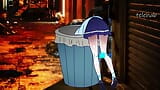 The girl got stuck in the trash ! Hentai Genshin Impact ! 2d cartoon snapshot 1