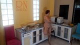 Naked Cooking. Regina Noir, a nudist housekeeper, Naked bakers. Nude maid. Naked housewife. Cam 3 snapshot 20