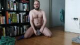 Locked bear drinks a glass of hot piss for MrDrewSays snapshot 1