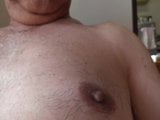 Naked old man plays with erection cock snapshot 2