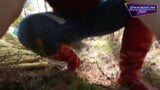 Piss Slut Nearly Caught Fapping in Forest - Shannon Heels snapshot 1