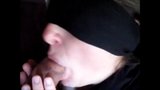 Blindfolded MILF spits on and sucks a bigcock snapshot 4